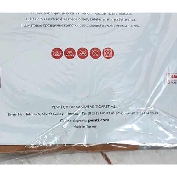 Penti 51 Light Skin #4 XL Sheer Tights – 20 Den Matte Nylon Elastane 5145 - Picture 8 of 10